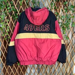 Vintage Y2K logo 7 49ers San Francisco Niners puffer jacket